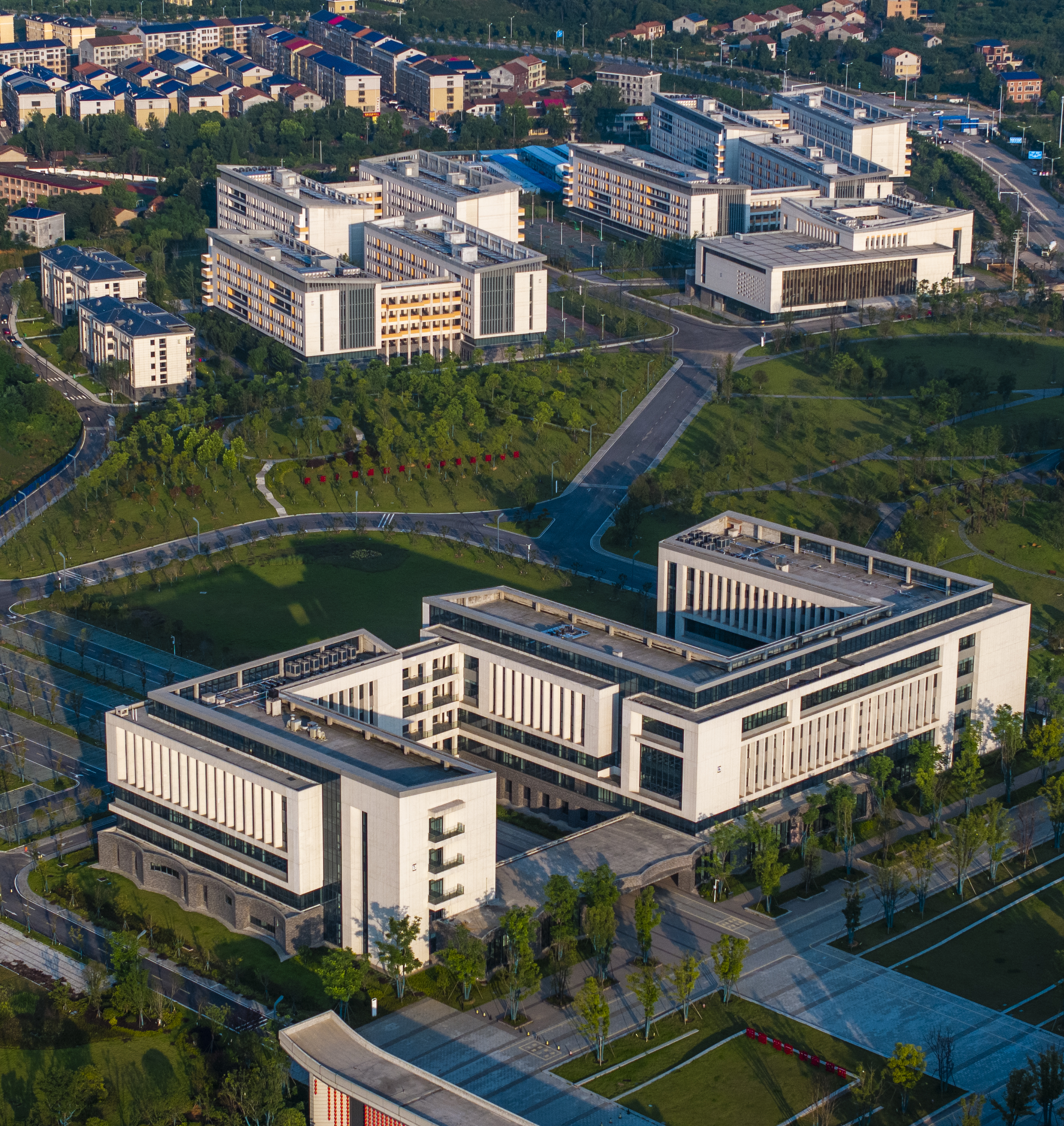 岳阳学院校园鸟瞰